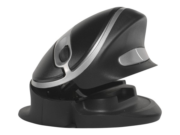 Bakker Oyster Mouse Wired Large - Ambidestro - Design verticale - USB tipo A - 1200 DPI - Nero - Arg