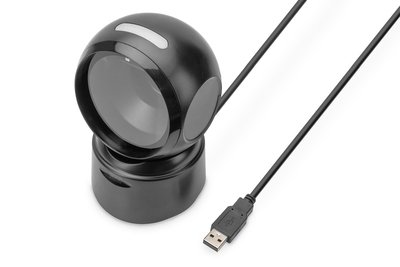DIGITUS 1D 2D Desktop USB Barcode Scanner QR-Code kompatibel