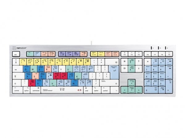 Logickeyboard LKB-CBASE-CWMU-UK - Full-size (100%) - Cablato - USB - Interruttore a chiave meccanica