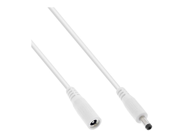 InLine Cavo di prolunga DC - maschio/femmina 4,0x1,7mm - AWG24 - bianco - 3m