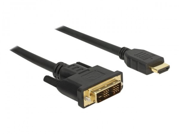 Delock 85582 - 1 m - HDMI tipo A (Standard) - DVI-D - Maschio - Maschio - Dritto
