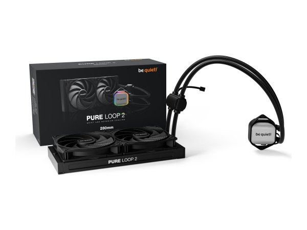 Be Quiet! Pure Loop 2 | 280mm - Raffreddatore di liquidi tutto in uno - 14 cm - Nero
