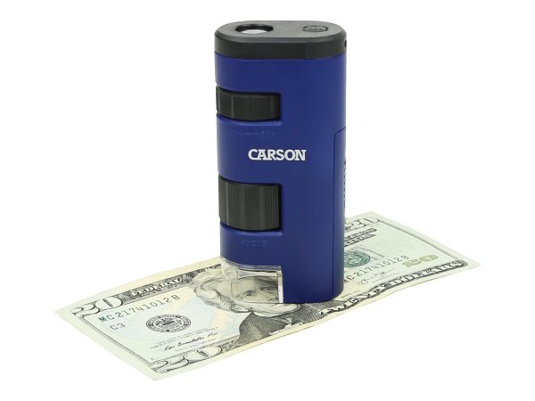 Carson PocketMicro - 60x - 20x - Nero - Blu - LED - 48,3 mm - 27,9 mm