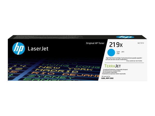 HP Toner 219X W2191X Cyan - Originale - Unità toner