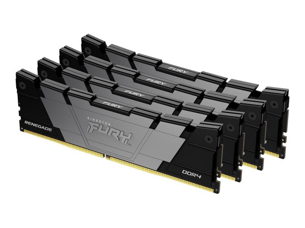 Kingston FURY 32GB 3600MT/s DDR4 CL16 DIMM (Kit da 4) Renegade Black - 32 GB - 4 x 8 GB - DDR4 - 288