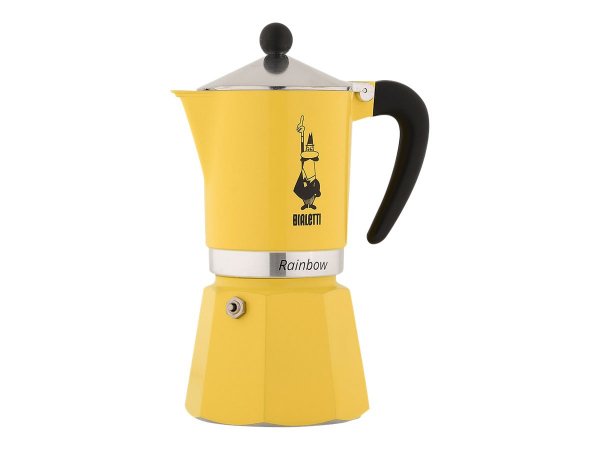 Bialetti RAINBOW 1TZ GIALLA - 0,06 L - Alluminio - Termoplastica - Giallo - 140 mm - 6,2 cm