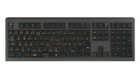 Logickeyboard LKB-OSX-A2M-DE - Cablato - USB - Tasto con meccanismo a forbici - QWERTZ - LED - Nero