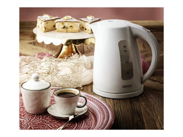 Camry Premium CR 1256 - 1,7 L - 2000 W - Bianco - Plastica - Acciaio - Indicatore del livello dell'a