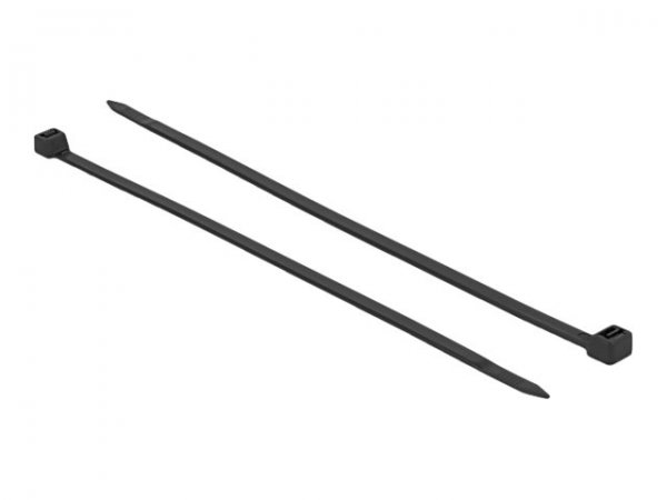 Delock Fascetta resistente al freddo L 380 x L 7,6 mm nero 50 pezzi - Fascetta con inserimento in pa