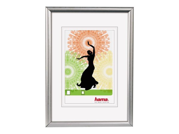 Hama Madrid - Cornice per foto singola - Vetro - Plastica - Argento - Parete - 28 x 35 cm - Rettango
