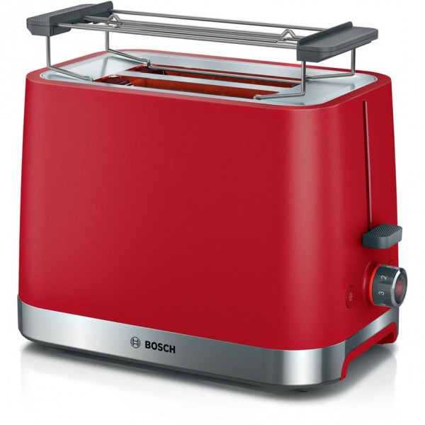 Bosch TAT4M224 - 2 fetta/e - Rosso - Stainless steel - Pulsanti - Manopola - 950 W - 220 - 240 V