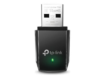 TP-LINK Archer T3U - Cablato - USB - WLAN - Wi-Fi 5 (802.11ac) - 1267 Mbit/s - Nero