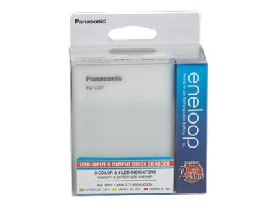 Panasonic Ladegerät BQ-CC87 unbestück eneloop 52087002 - Caricabatteria - Idruro di nichel metallo (