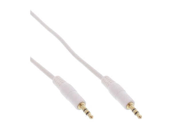 InLine Cavo Audio Jack 3,5mm maschio / maschio - bianco/oro - 1,5m