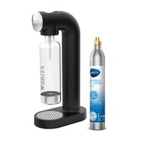 BRITA sodaONE - Nero - Argento - 129 mm - 240 mm - 450 mm - Polietilene tereftalato (PET)