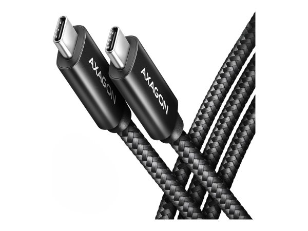 AXAGON BUCM2-CM30AB Ladekabel USB-C zu 2.0 PD 240 W 5 A ALU - Schwarz - 3 - Cavo - Digitale/dati