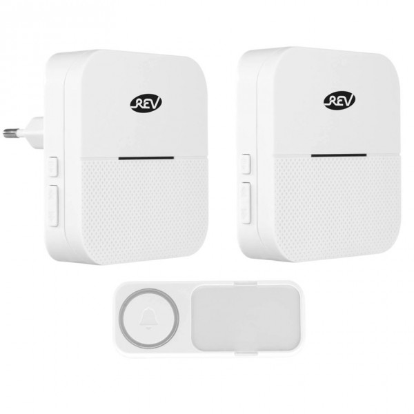 REV Ritter 0082650103 - Funk-Gong-Set Orchestra weiss