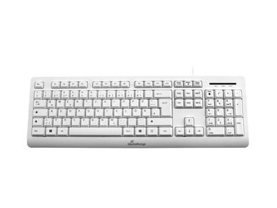 MEDIARANGE MROS110 - Full-size (100%) - Cablato - USB - QWERTZ - Bianco
