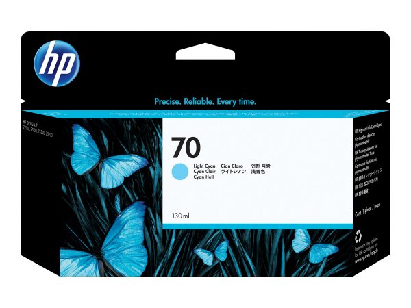 HP Cartuccia inchiostro ciano chiaro 70 - 130 ml - Inchiostro a base di pigmento - 130 ml - 1 pz