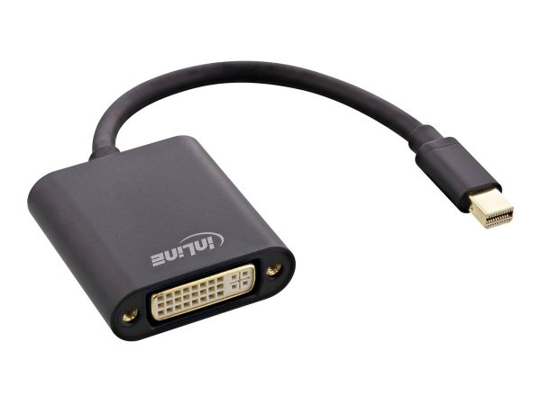 InLine Adapter cable - Mini DisplayPort (M) to DVI-D (F)