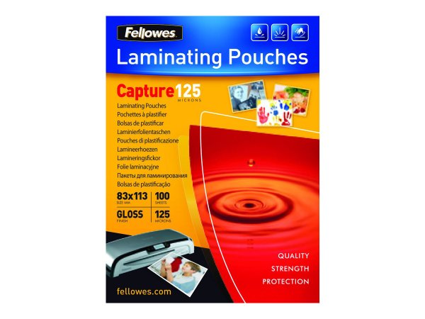 Fellowes 5307101 - Trasparente - Plastica - 88 mm - 1 mm - 122 mm - 100 pz