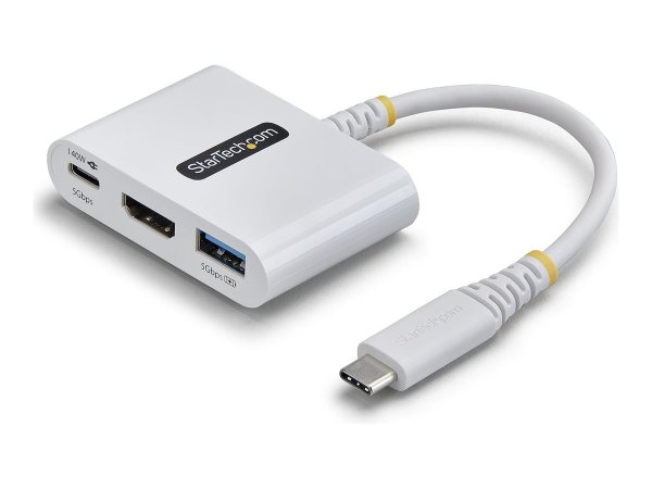 StarTech.com USB-C HDMI Multiport Hub 140W - Adattatore - Digitale/dati