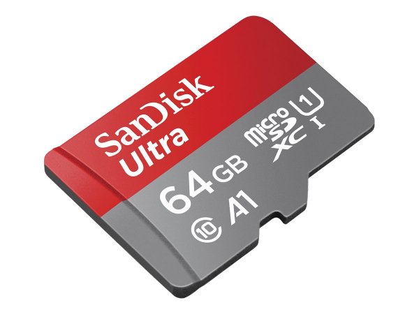 SanDisk Ultra - 64 GB - MicroSDXC - Classe 10 - UHS-I - Class 1 (U1) - A prova di magnete - Resisten