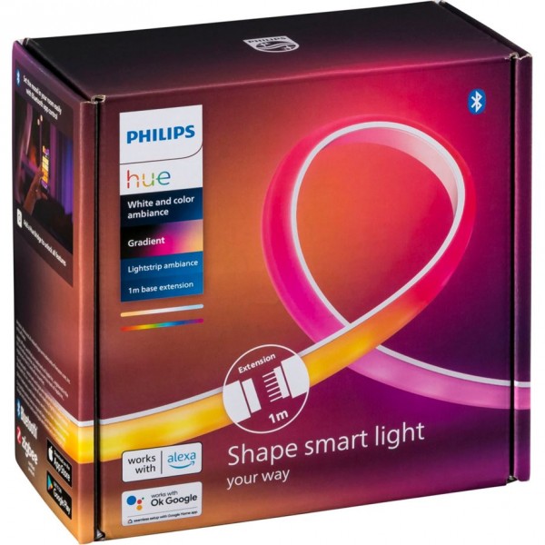 Philips Hue 929002995001 - Striscia led universale - Interno - Luce d'atmosfera - Bianco - Silicone