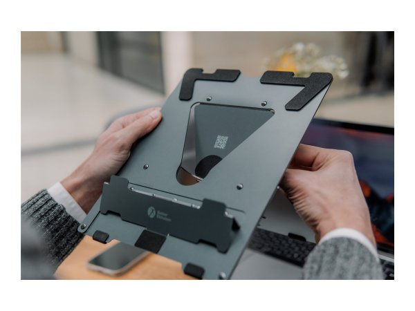 Bakker Ergo-Q 160 - Supporto per computer portatile - Nero - Grigio scuro - Alluminio - Gomma - Acci