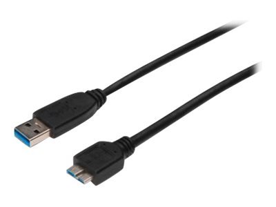 DIGITUS Cavo di collegamento USB 3.0 - 0,25 m - USB A - Micro-USB B - USB 3.2 Gen 1 (3.1 Gen 1) - Ma