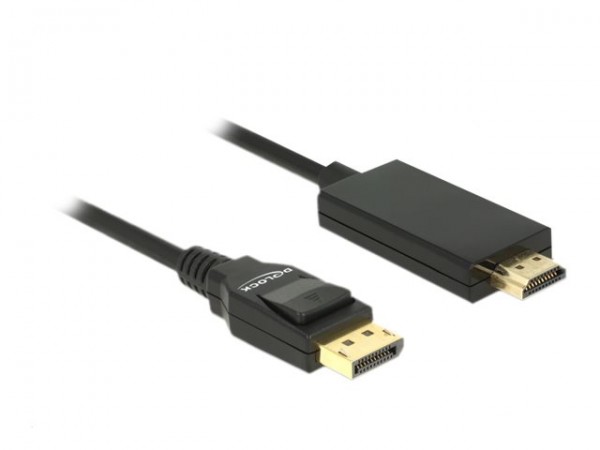 Delock 85317 - 2 m - DisplayPort - HDMI - Maschio - Maschio - Dritto