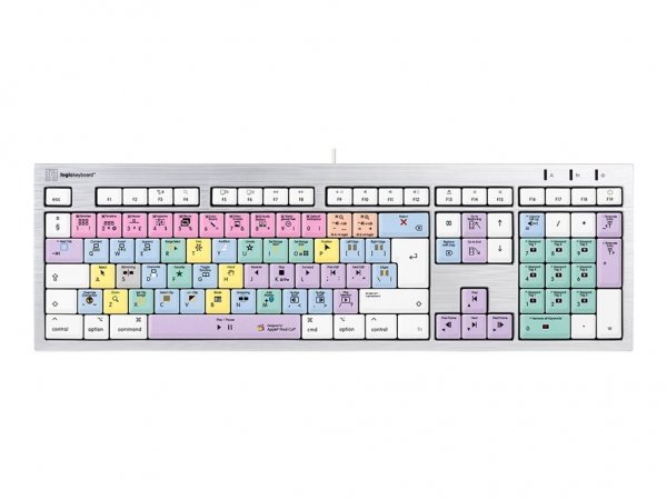Logickeyboard LKB-FCPX10-CWMU-UK - Full-size (100%) - Cablato - USB - Interruttore a chiave meccanic