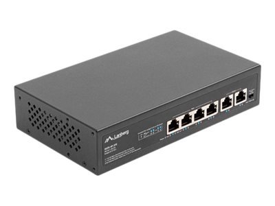 Lanberg RSFE-4P-2FE-60 - Non gestito - Fast Ethernet (10/100) - Supporto Power over Ethernet (PoE) -