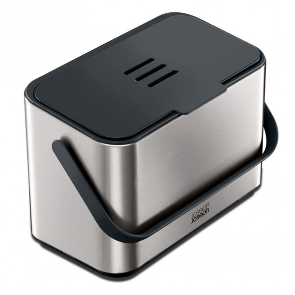 Joseph Joseph Collect Edelstahl 4L Lebensmittelabfallbehälter