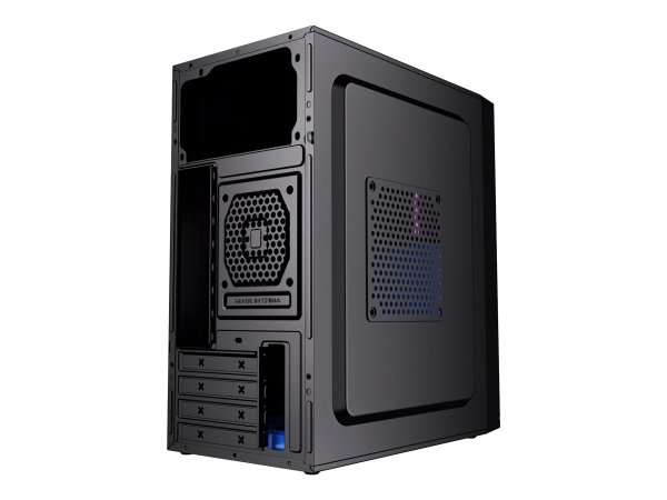 Gembird Mini-Tower-Computergehäuse Fornax K300 Micro-ATX 2x USB 3.0+ 2.0 schwarz - Midi/minitower -