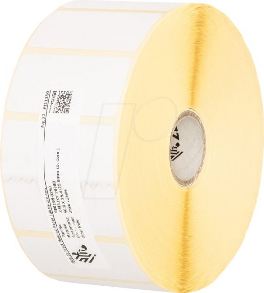 Zebra Z-Select 2000D - Nero - Bianco - Etichetta per stampante autoadesiva - Etichetta fustellata -