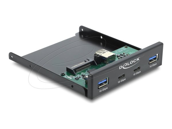 Delock Front Panel 3.5" USB 10 Gbps 2 x Type-C+ 2 Typ-A
