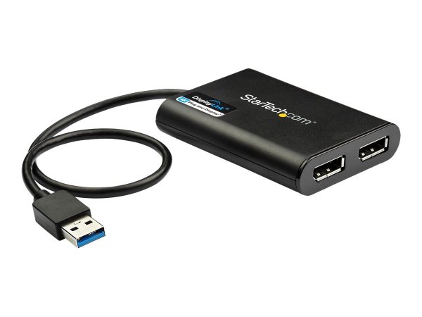 StarTech.com Adattatore USB a due DisplayPort - 4K 60 Hz - USB 3.0 (5 Gbps) - 3.2 Gen 1 (3.1 Gen 1)