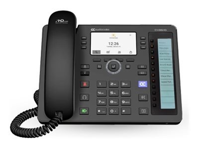 AudioCodes Teams C436HD IP-Phone PoE GbE black with - Telefono voip - Voice over ip