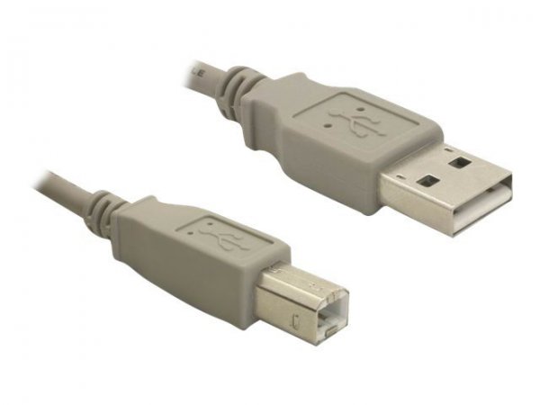 Delock 82215 - 1,8 m - USB A - USB B - Maschio/Maschio - Grigio