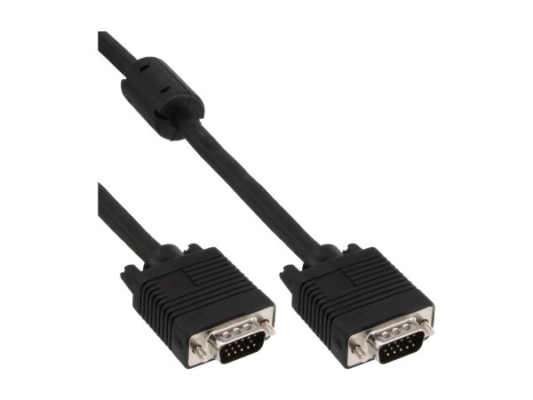 InLine Cavo S-VGA Sub-D 15pin HD maschio / maschio - 0,3m - ferrite - schermato