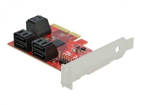 Delock Scheda PCI Express x4 SATA a 6 porte - Fattore di forma a basso profilo - PCIe - SATA - 6 Gbi