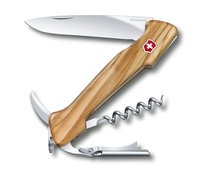 Victorinox Wine Master - Coltello con lama a bloccaggio - Coltello multiuso - Punta da taglio - Legn