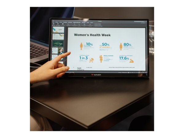 Verbatim PMT-15 Portable Touchscreen Monitor 15.6" FullHD - Schermo piatto (tft/lcd) - 39,6 cm