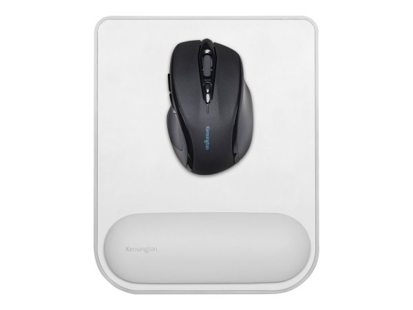 Kensington Poggiapolsi per Mouse/Trackpad sottili ErgoSoft - Grigio - Monocromatico - Ecopelle - Gel