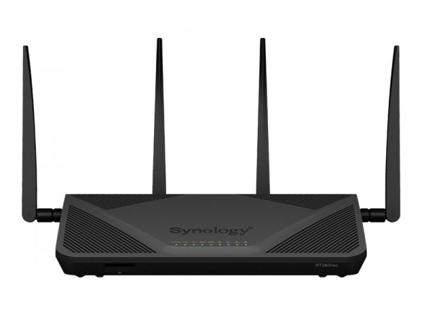 Synology RT2600AC - Wi-Fi 4 (802.11n) - Dual-band (2.4 GHz/5 GHz) - Collegamento ethernet LAN - Nero