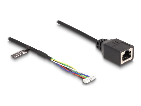 Delock Kabel RJ45 Buchse zu Pfostenbuchse - Cavo - Rete