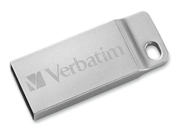Verbatim Metal Executive - Memoria USB da 32 GB - Argento - 32 GB - USB tipo A - 2.0 - Senza coperch