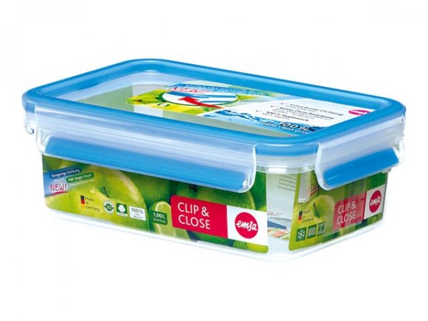 Groupe SEB EMSA 508540 - Scatola - Rettangolare - 1 L - Trasparente - Germania - 136 mm