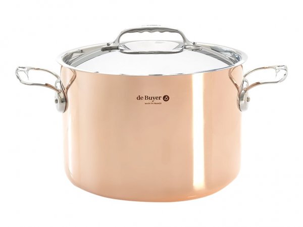 de BUYER Prima Matera Bratentopf Kupfer/Edels. hoch 24cm ind.